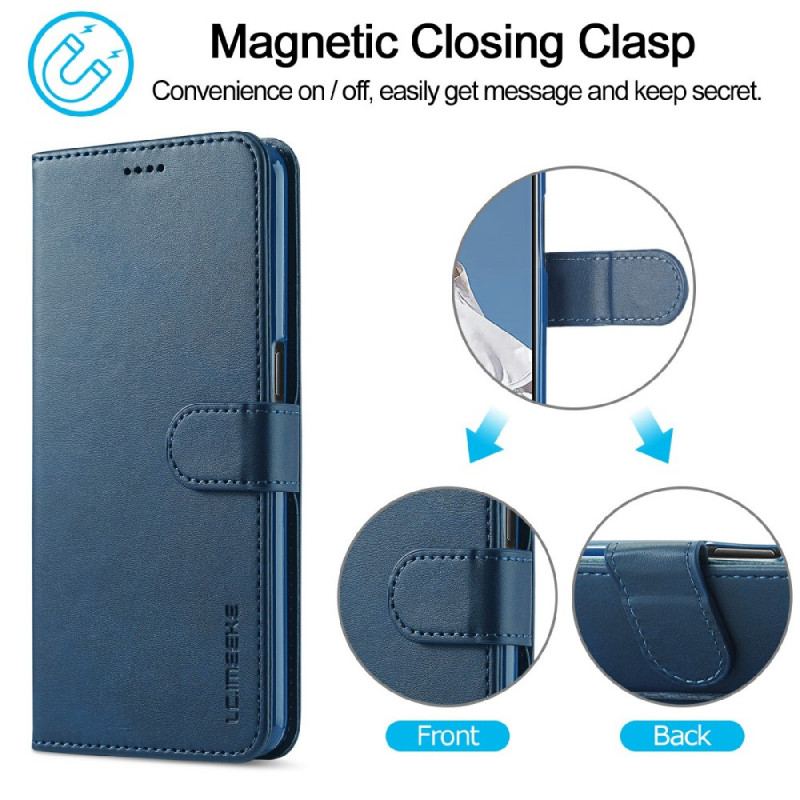 Capa Flip Para Oppo Find X3 Lite Lc.imeeke Efeito Couro