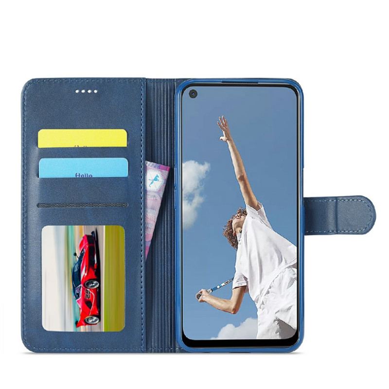 Capa Flip Para Oppo Find X3 Lite Lc.imeeke Efeito Couro