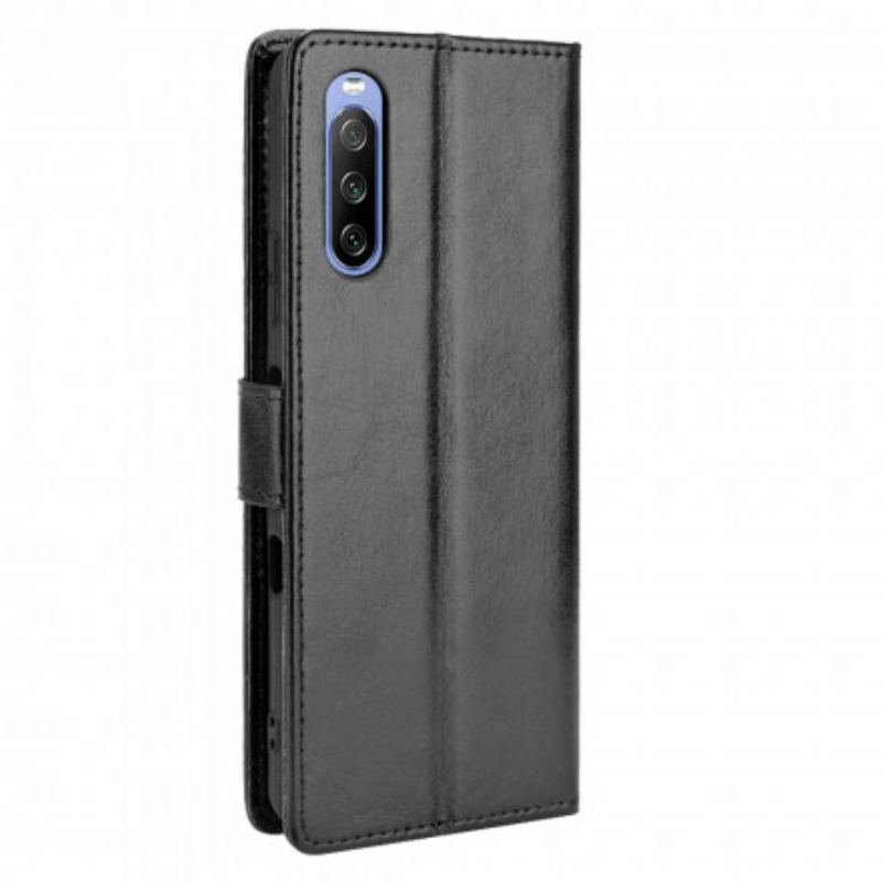 Capa De Couro Para Sony Xperia 5 III Couro Falso Chamativo