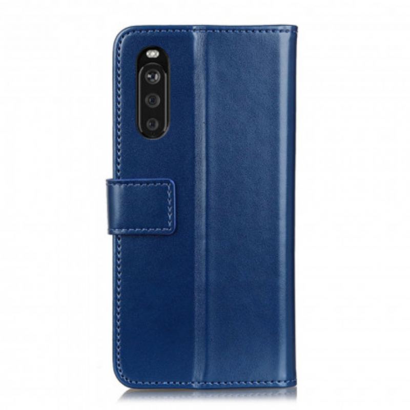Capa Flip Para Sony Xperia 5 III Efeito Couro Tricolor