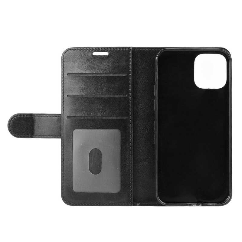 Capa De Couro Para iPhone 12 / 12 Pro Design Clássico