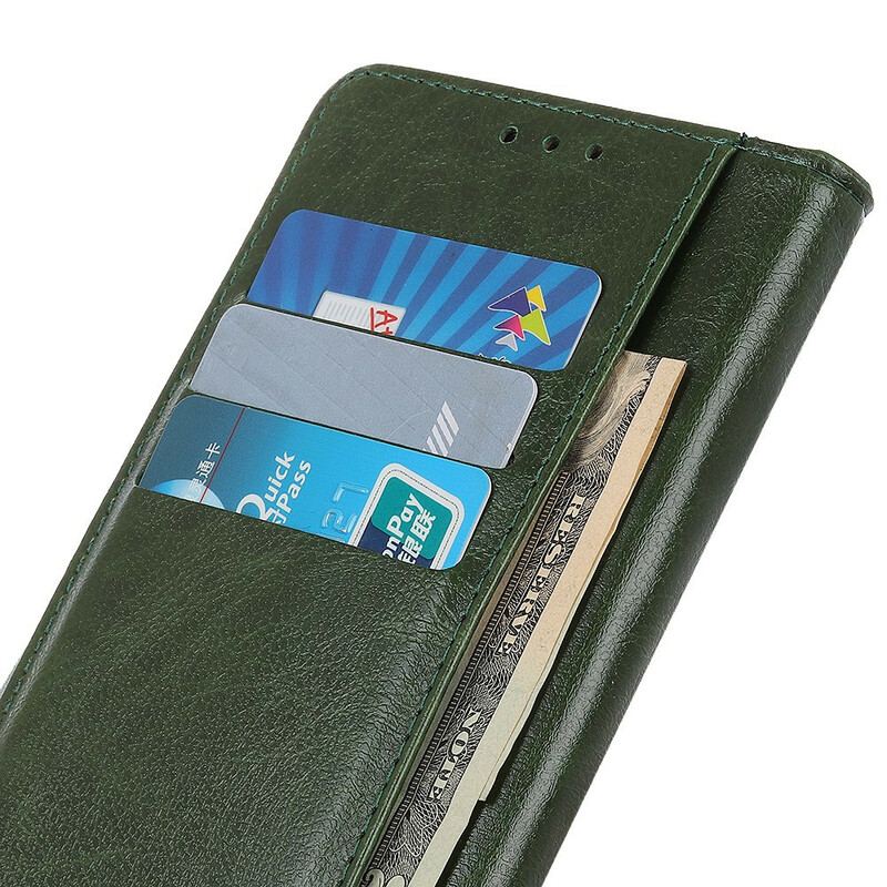 Capa De Couro Para iPhone 12 / 12 Pro Fecho Elegante De Couro Falso