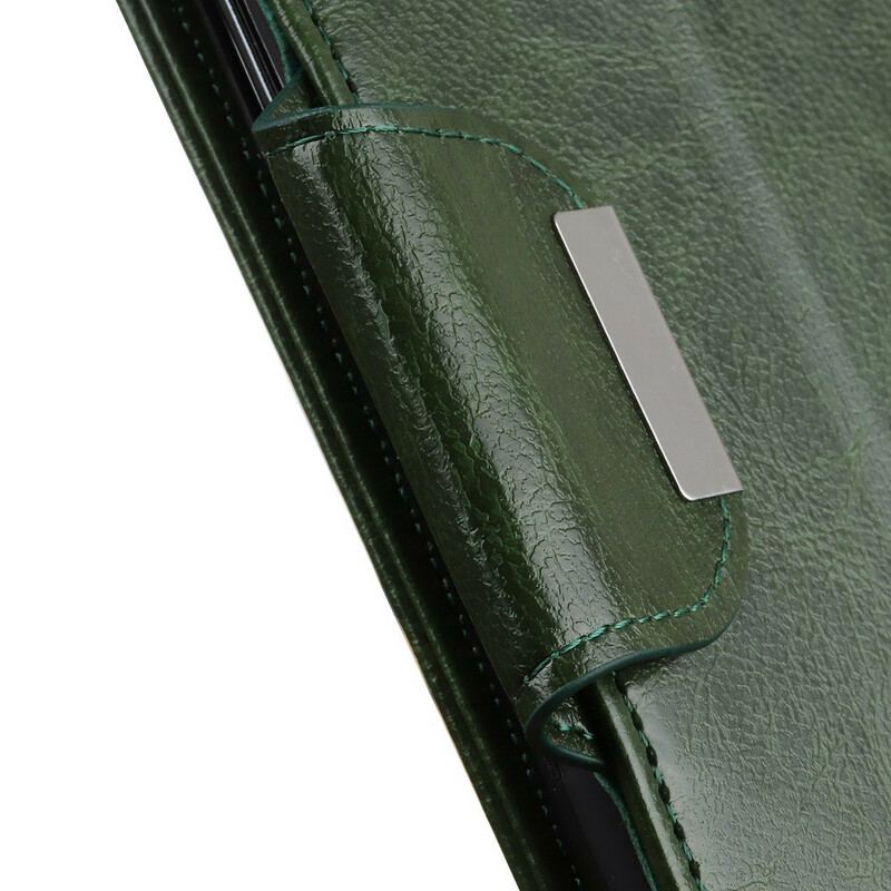 Capa De Couro Para iPhone 12 / 12 Pro Fecho Elegante De Couro Falso