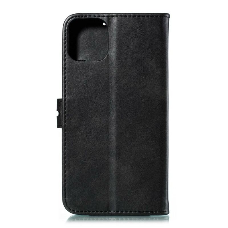 Capa De Couro Para iPhone 12 / 12 Pro Gatinho