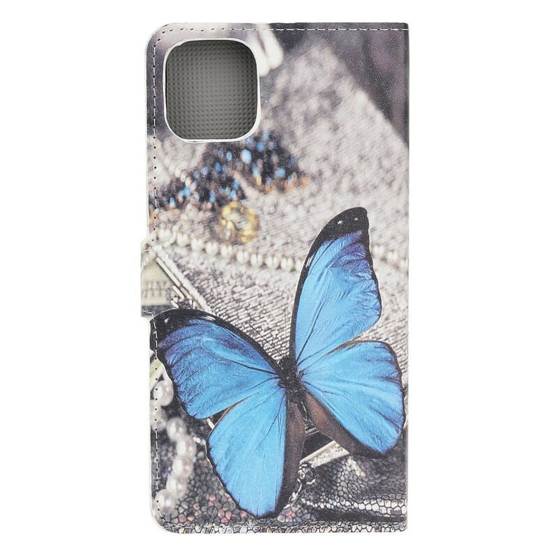 Capa Folio Para iPhone 12 / 12 Pro Borboletas Insanas