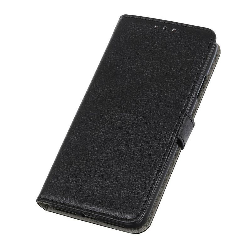 Capa Folio Para iPhone 12 / 12 Pro Textura Premium De Lichia