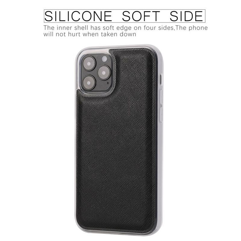 Capa Capa Folio Para iPhone 12 / 12 Pro Texturizado Com Destacável