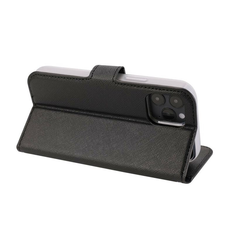 Capa Capa Folio Para iPhone 12 / 12 Pro Texturizado Com Destacável