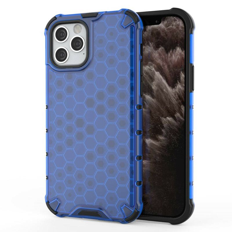 Capa Para iPhone 12 / 12 Pro Estilo Favo De Mel