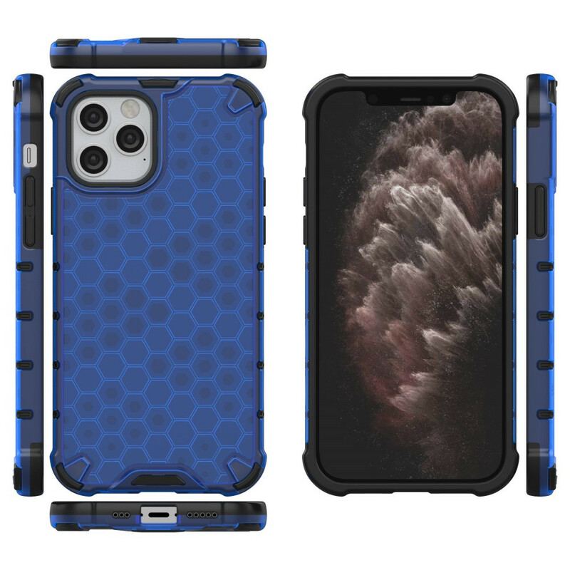 Capa Para iPhone 12 / 12 Pro Estilo Favo De Mel