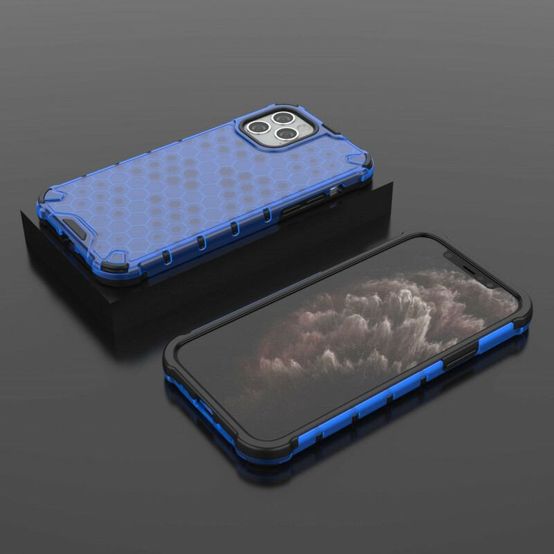 Capa Para iPhone 12 / 12 Pro Estilo Favo De Mel
