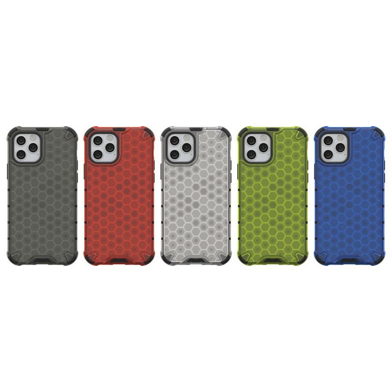 Capa Para iPhone 12 / 12 Pro Estilo Favo De Mel