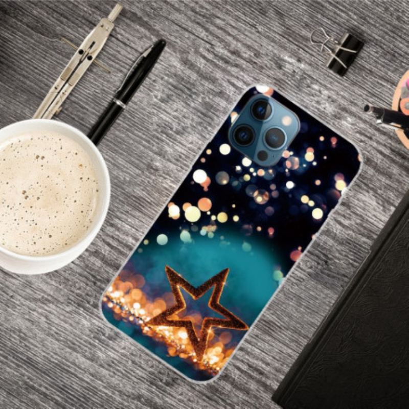 Capa Para iPhone 12 / 12 Pro Estrela Flexível