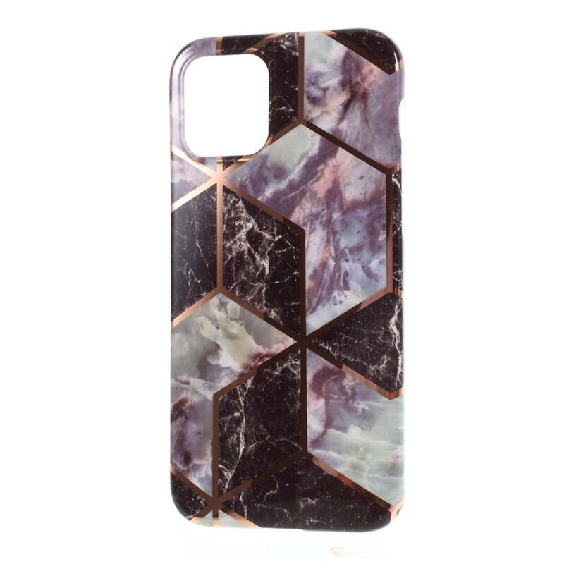 Capa Para iPhone 12 / 12 Pro Geometria Do Mármore De Silicone