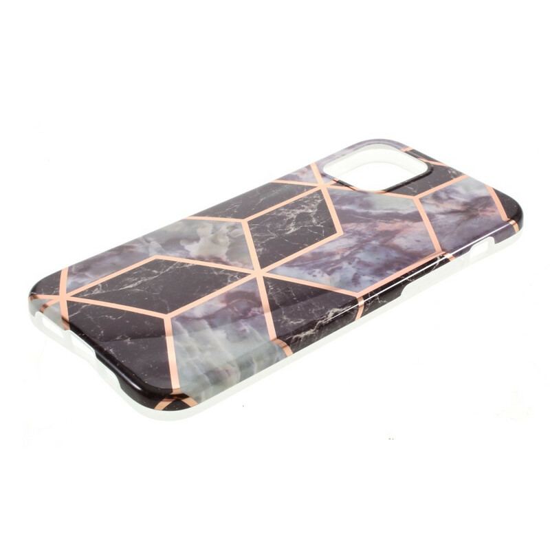 Capa Para iPhone 12 / 12 Pro Geometria Do Mármore De Silicone
