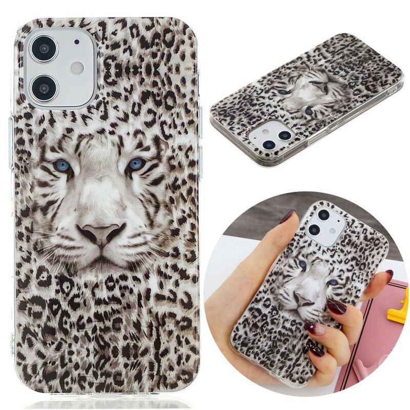 Capa Para iPhone 12 / 12 Pro Leopardo Fluorescente