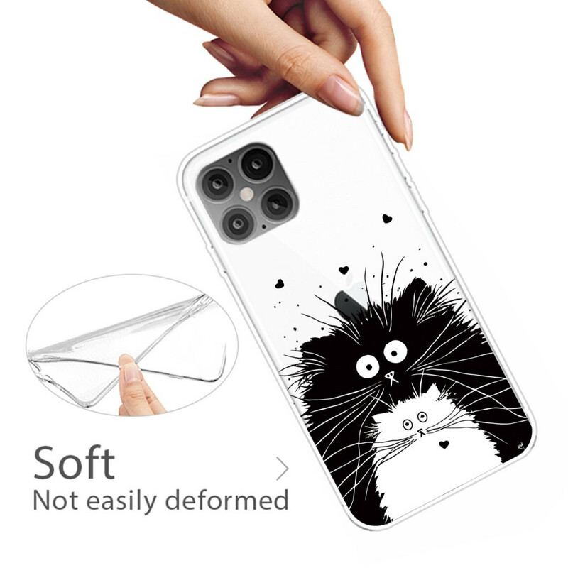Capa Para iPhone 12 / 12 Pro Olha Os Gatos