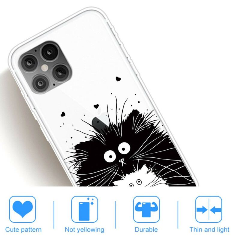 Capa Para iPhone 12 / 12 Pro Olha Os Gatos