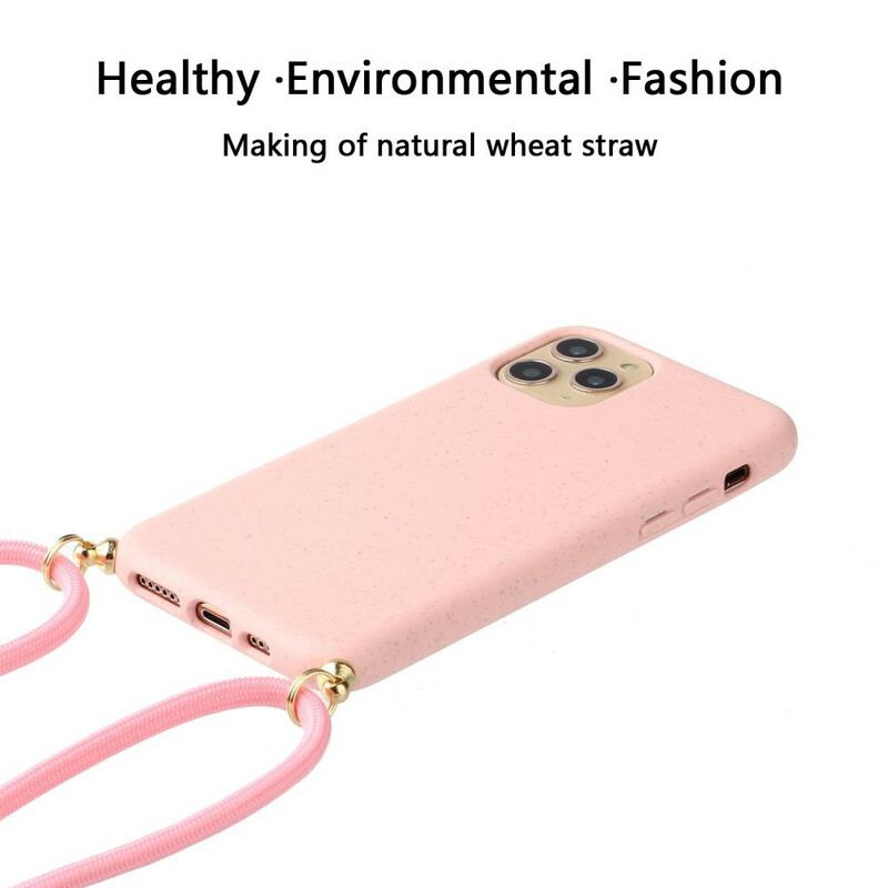 Capa Para iPhone 12 / 12 Pro Silicone E Cordão