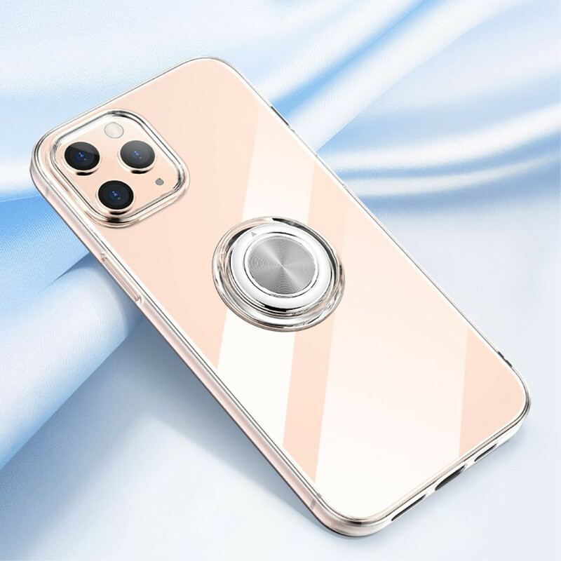 Capa Para iPhone 12 / 12 Pro Transparente Com Suporte De Anel