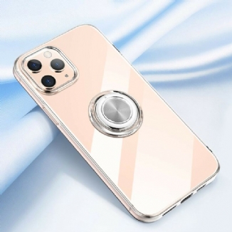Capa Para iPhone 12 / 12 Pro Transparente Com Suporte De Anel