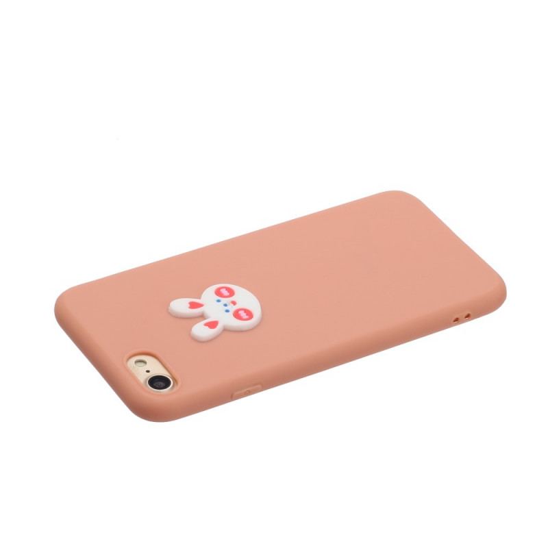 Capa De Celular Para iPhone SE 3 / SE 2 / 8 / 7 Coelho De Silicone
