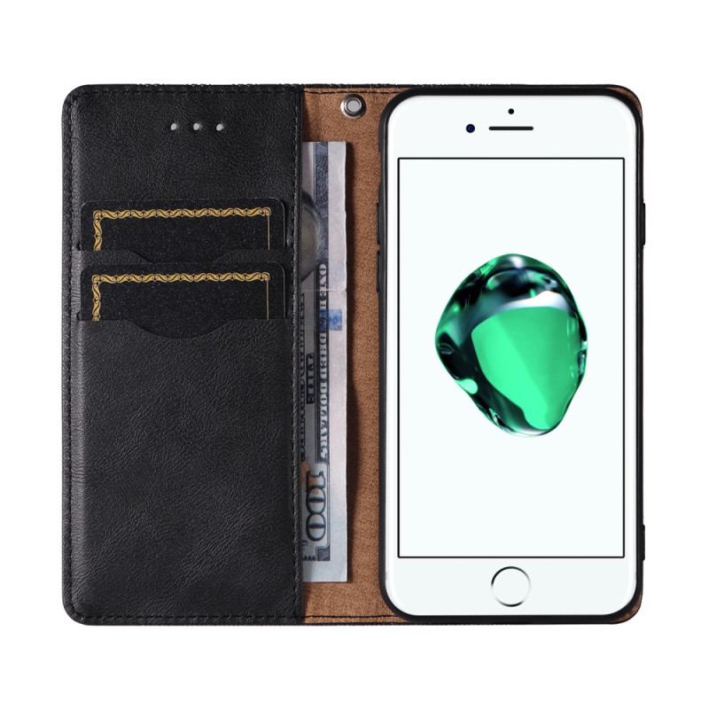 Capa De Celular Para iPhone SE 3 / SE 2 / 8 / 7 De Cordão Flip Strappy Retrô