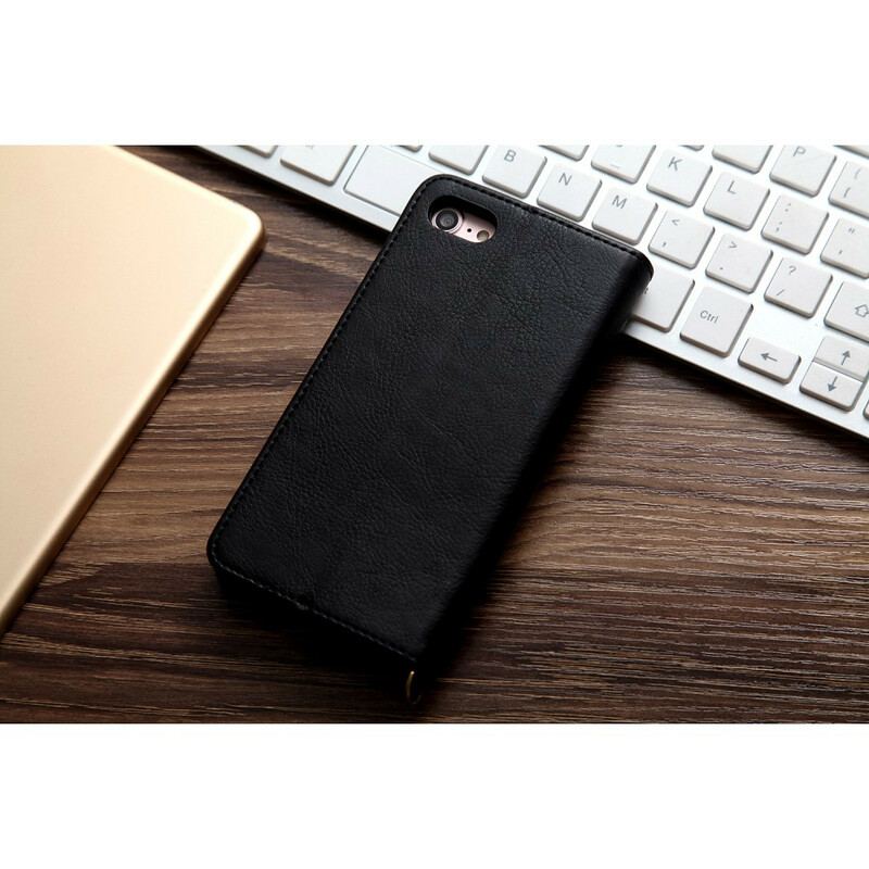 Capa De Celular Para iPhone SE 3 / SE 2 / 8 / 7 Flip Cmai2 Multi-card Leather Effect