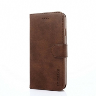 Capa De Couro Para iPhone SE 3 / SE 2 / 8 / 7 Lc.imeeke Efeito Couro