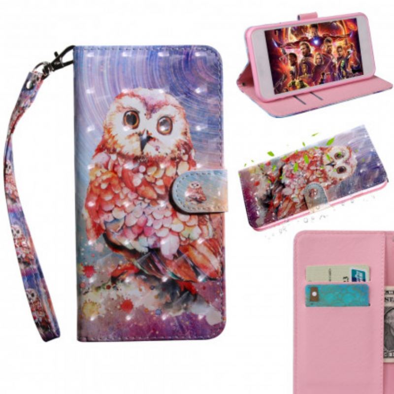 Capa Flip Para iPhone SE 3 / SE 2 / 8 / 7 Germain. A Coruja