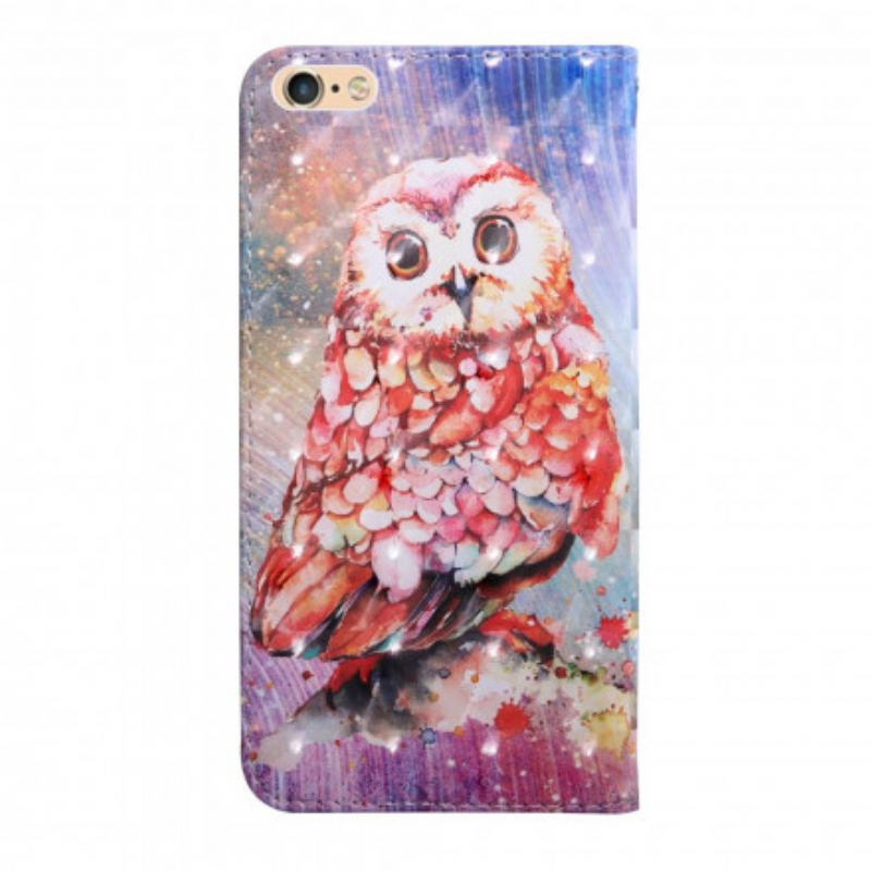 Capa Flip Para iPhone SE 3 / SE 2 / 8 / 7 Germain. A Coruja