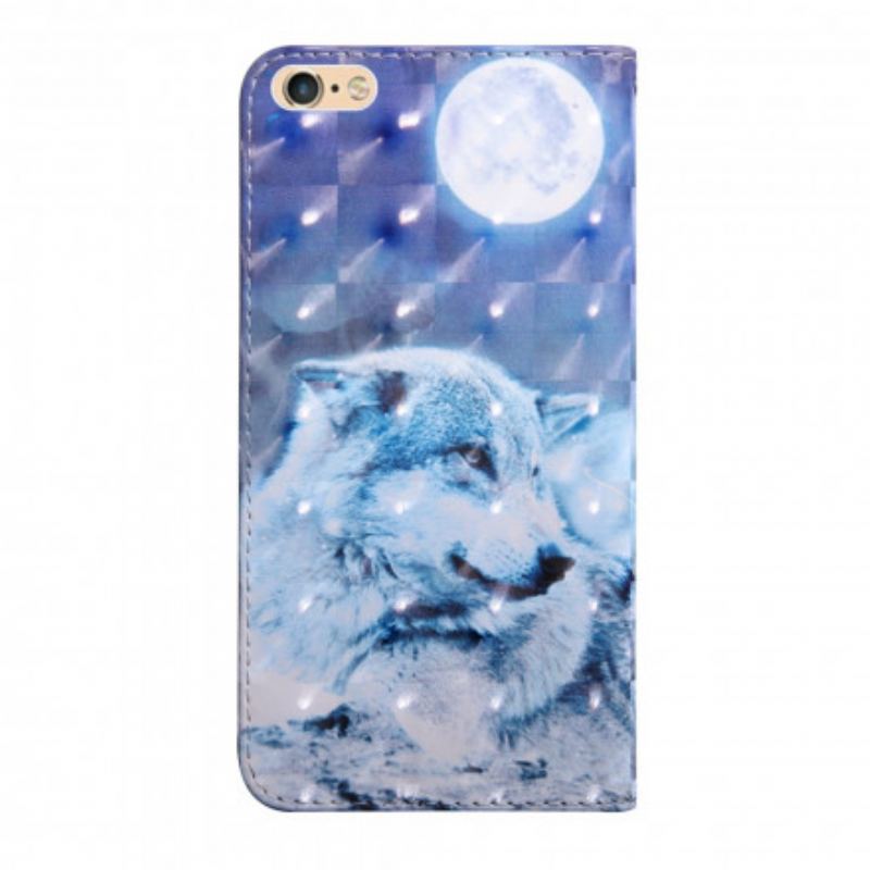 Capa Folio Para iPhone SE 3 / SE 2 / 8 / 7 Heitor. O Lobo