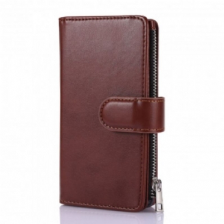 Capa Folio Para iPhone SE 3 / SE 2 / 8 / 7 Porta-moedas Empresarial Multifuncional