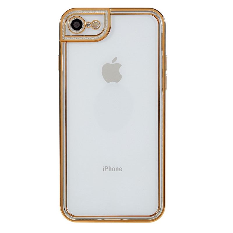 Capa Para iPhone SE 3 / SE 2 / 8 / 7 Bordas Metálicas