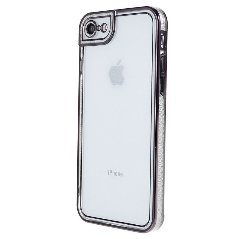 Capa Para iPhone SE 3 / SE 2 / 8 / 7 Bordas Metálicas