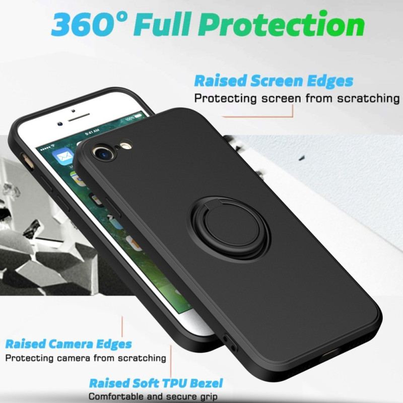 Capa Para iPhone SE 3 / SE 2 / 8 / 7 Cor Com Suporte De Anel