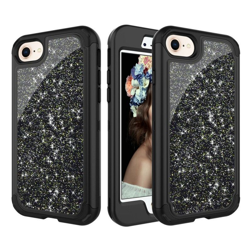 Capa Para iPhone SE 3 / SE 2 / 8 / 7 Lantejoulas Deslumbrantes Destacáveis