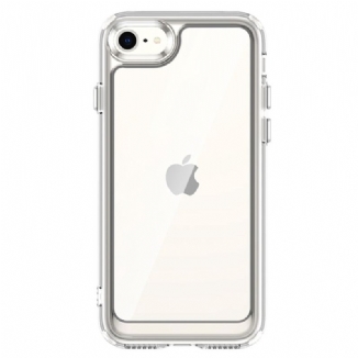 Capa Para iPhone SE 3 / SE 2 / 8 / 7 Transparente Com Moldura Colorida