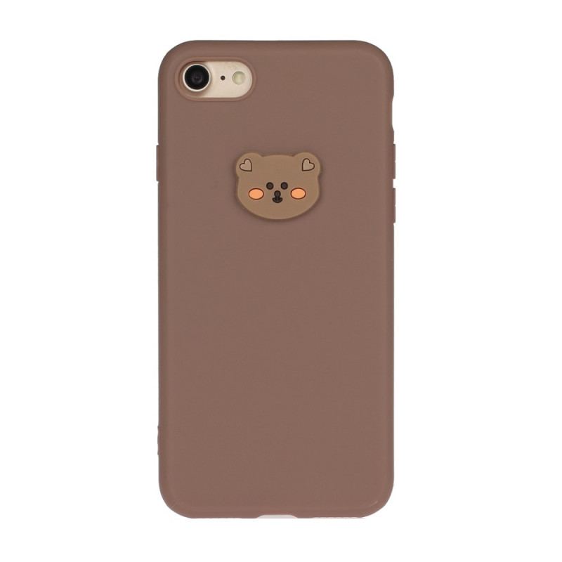 Capa Para iPhone SE 3 / SE 2 / 8 / 7 Ursinho De Silicone