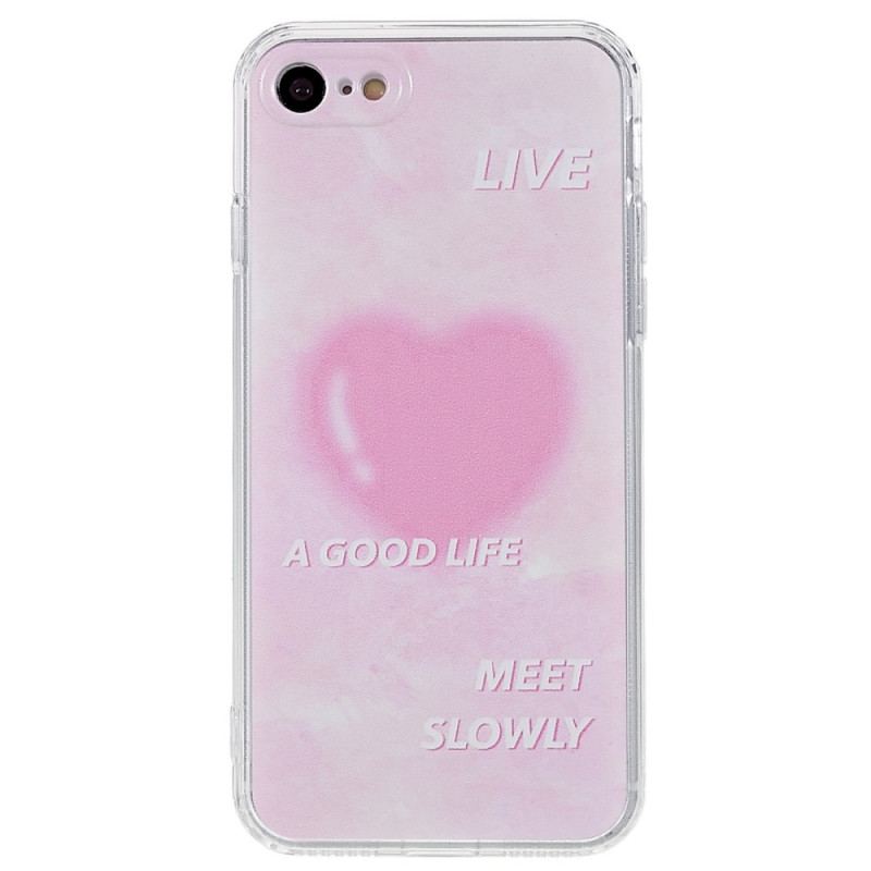 Capa Para iPhone SE 3 / SE 2 / 8 / 7 Viva Uma Boa Vida