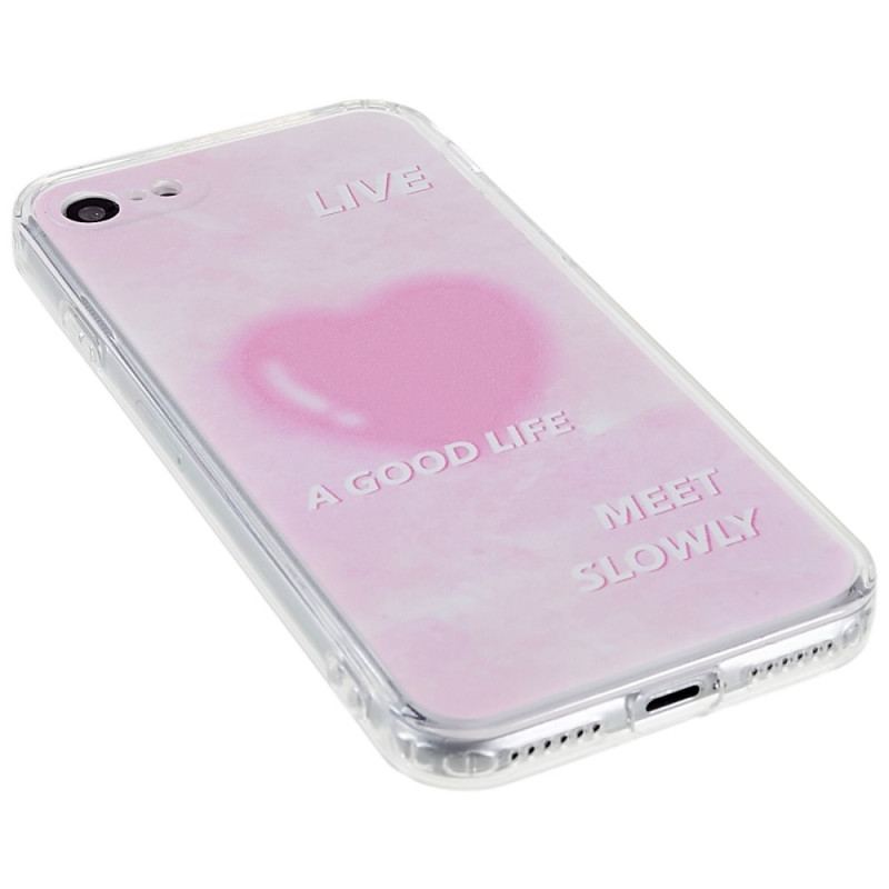 Capa Para iPhone SE 3 / SE 2 / 8 / 7 Viva Uma Boa Vida