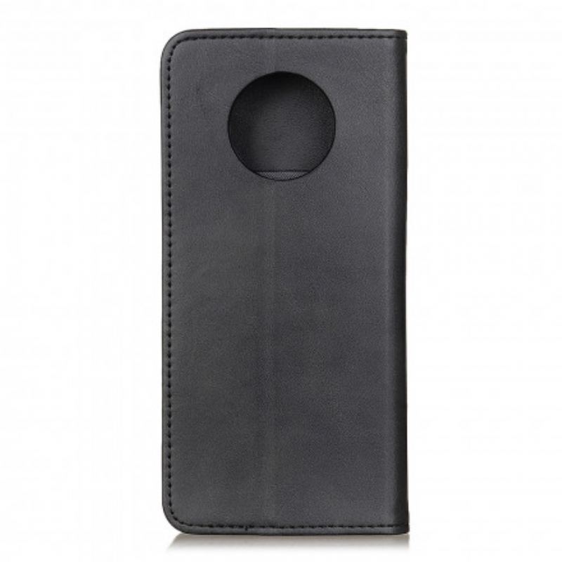 Capa De Celular Para Xiaomi Redmi Note 9 5G Flip Couro Rachado Elegância