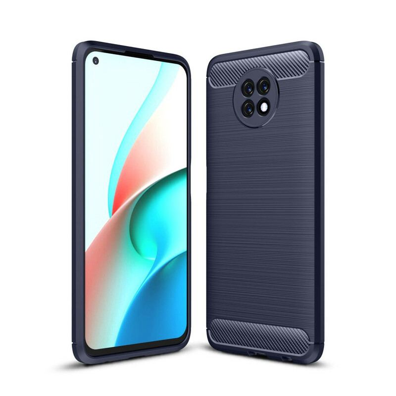 Capa Para Xiaomi Redmi Note 9 5G Fibra De Carbono Escovada