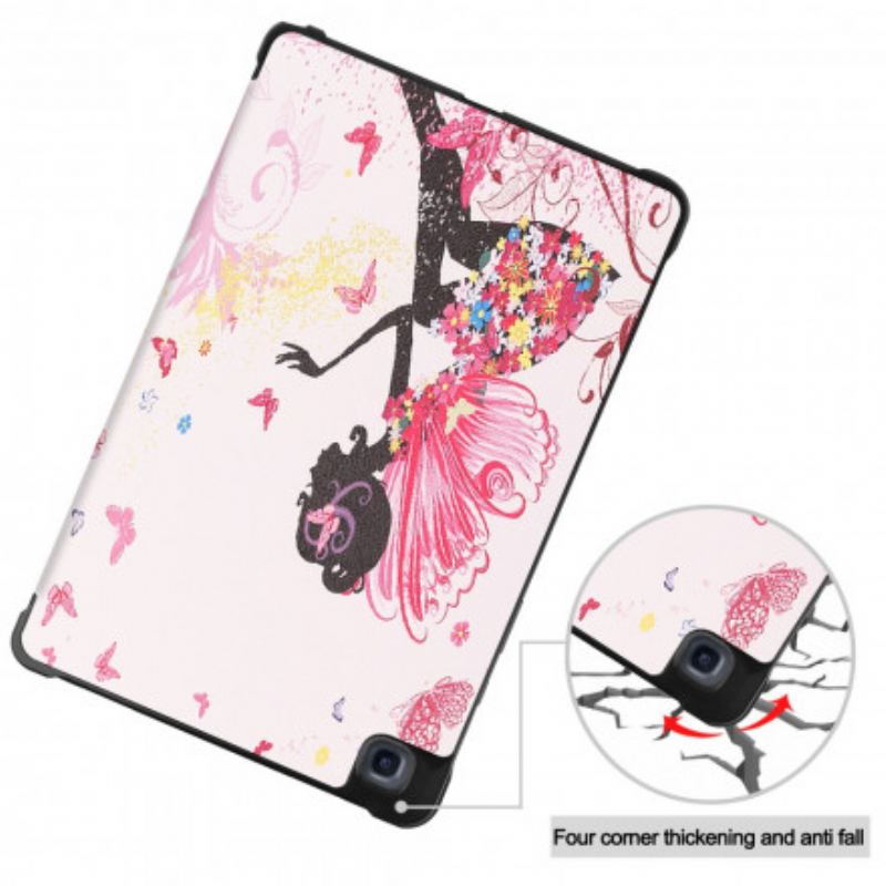 Capa De Celular Para Samsung Galaxy Tab A7 (2020) Fada Das Flores Aprimorada