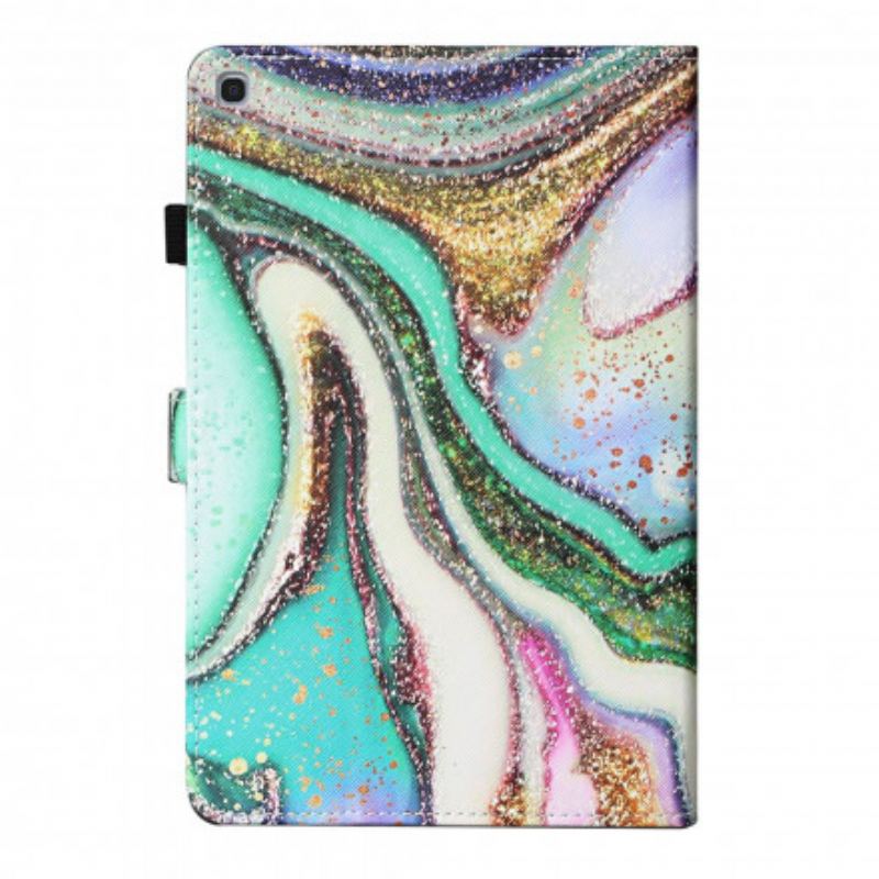 Capa De Couro Para Samsung Galaxy Tab A7 (2020) Artístico