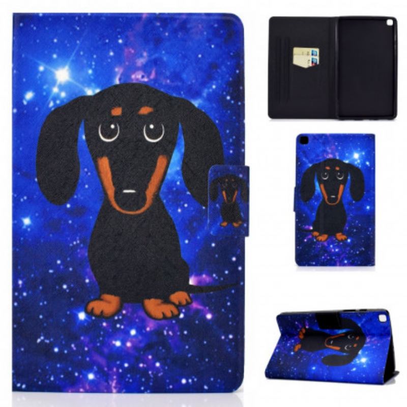 Capa De Couro Para Samsung Galaxy Tab A7 (2020) Cachorro Fofinho