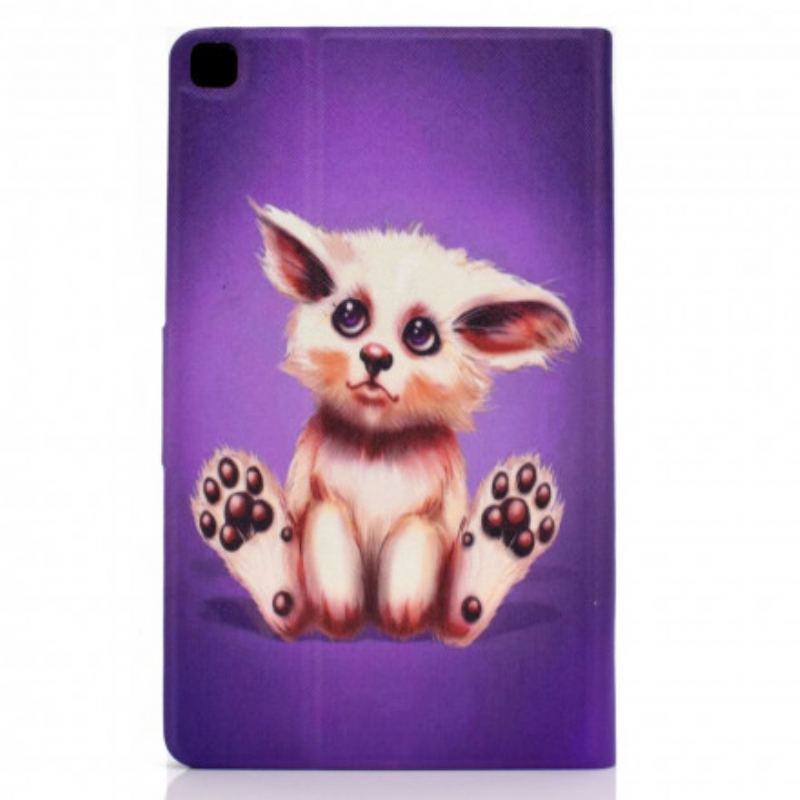 Capa De Couro Para Samsung Galaxy Tab A7 (2020) Gato Engraçado