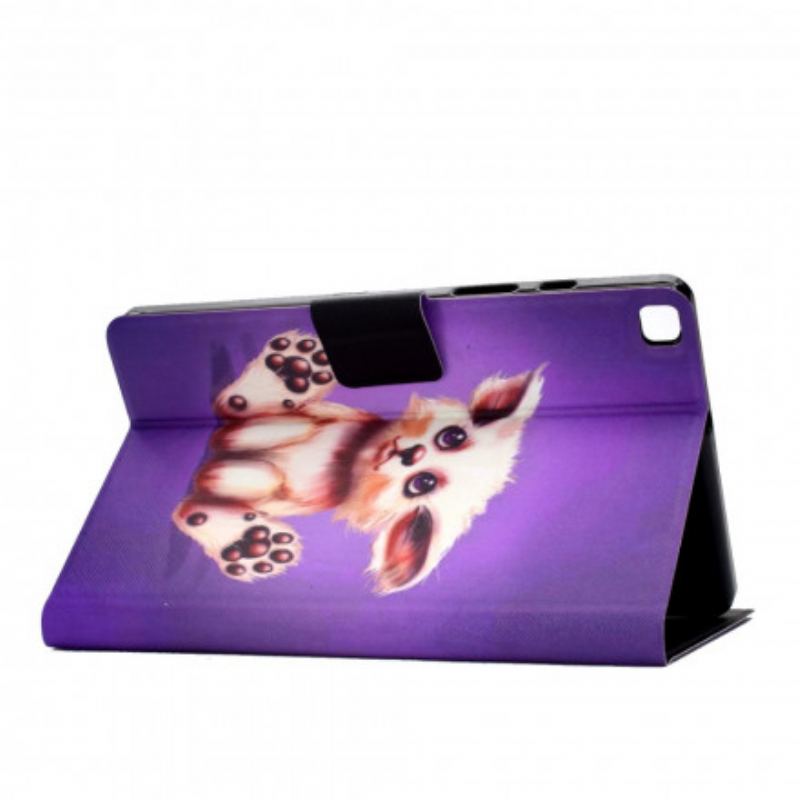 Capa De Couro Para Samsung Galaxy Tab A7 (2020) Gato Engraçado