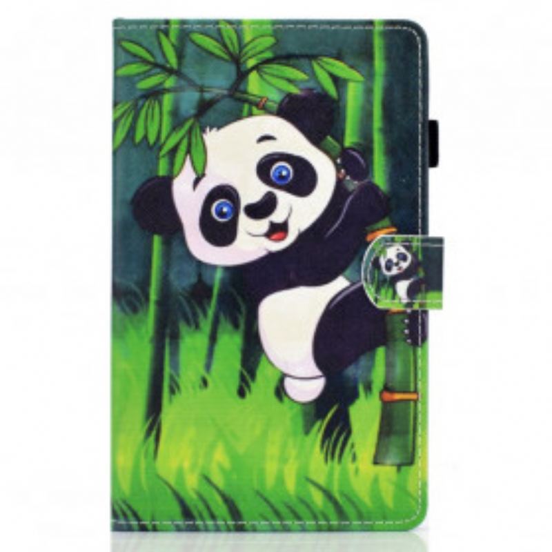 Capa De Couro Para Samsung Galaxy Tab A7 (2020) Panda