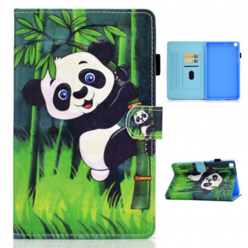 Capa De Couro Para Samsung Galaxy Tab A7 (2020) Panda